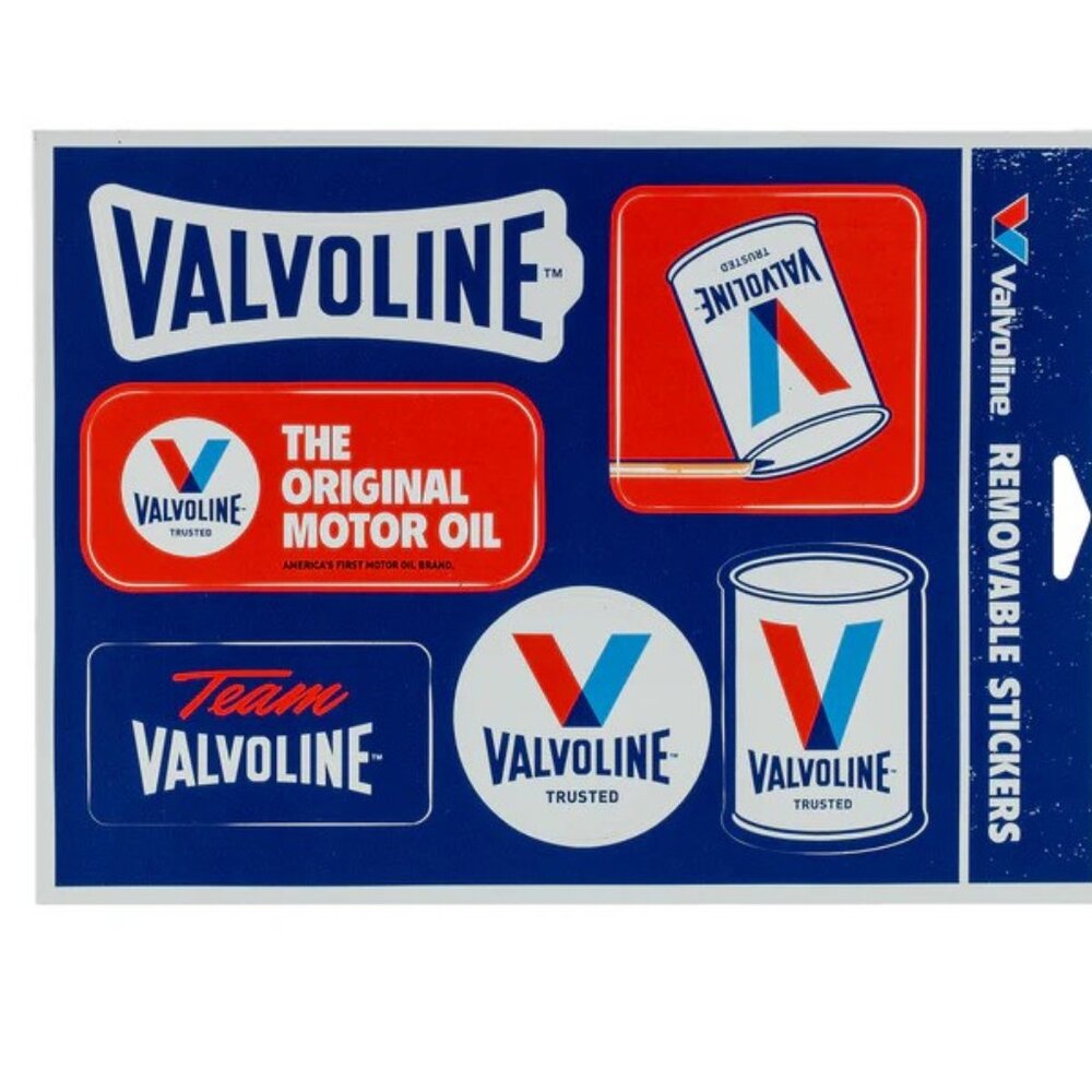 Valvoline Vinyl Sticker Sheet 5" x 7" Sheet